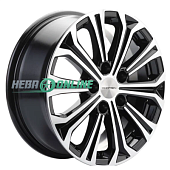 Литой диск Khomen KHW1610 6.5x16 5x108 ET 45 Dia 60.1 (черный глянцевый)