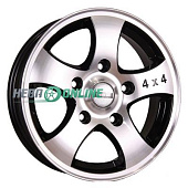 Литой диск NEO 641 7x16 5x139.7 ET 35 Dia 98 (серебристый темный)