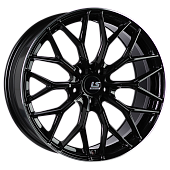 Литой диск LS FlowForming RC69 9x20 5x114.3 ET 45 Dia 67.1 (черный матовый с полированным ободом)