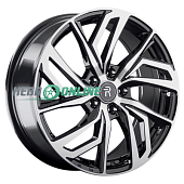 Литой диск Replay CHG49 7.5x18 5x110 ET 46 Dia 63.3 (чёрный глянцевый с полированной лицевой частью)