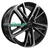 Литой диск Khomen KHW1815 8x18 5x114.3 ET 40 Dia 64.1 (черный глянцевый)