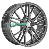 Литой диск LS Wheels LS861 7.5x17 4x100 ET 40 Dia 60.1 (серебристый матовый с полированной лицевой частью)