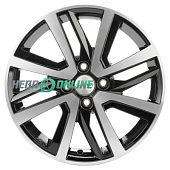 Литой диск Khomen KHW1609 6x16 4x100 ET 50 Dia 60.1 (серебристый глянцевый)