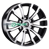 Литой диск Replay HV20 7.5x18 6x139.7 ET 42 Dia 100.1 (чёрный глянцевый с полированной лицевой частью)