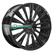 Литой диск LS Forged LS FG46 8.5x20 5x120 ET 40 Dia 72.6 (чёрный глянцевый с полированной лицевой частью)