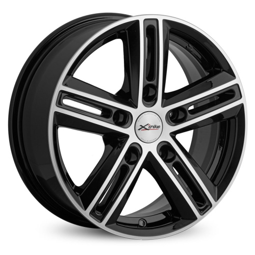 X Trike X-123 6.5x16 5x139.7 ET 40 Dia 98.5 (черный с полированной лицевой частью)