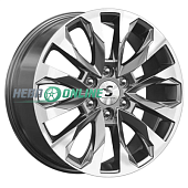 Литой диск КиК КР007 8x20 6x139.7 ET 38 Dia 67.1 (elite silver)