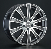 Литой диск LS Wheels LS311 7x16 4x100 ET 40 Dia 73.1 (серый темный глянцевый полностью полированнный)