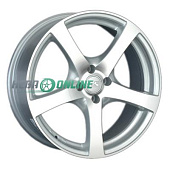 Литой диск LS Wheels LS357 7x17 4x98 ET 28 Dia 58.6 (чёрный глянцевый с полированной лицевой частью)