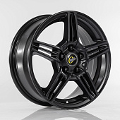 Литой диск Cross Street CR-27 6x15 4x100 ET 50 Dia 60.1 (черный с полированной лицевой частью)