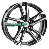 Литой диск RST R 197 6.5x17 5x108 ET 40 Dia 65.1 (чёрный с полированной лицевой частью)