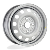 Штампованный диск Trebl 6555 5.5x14 4x114.3 ET 44 Dia 56.6 (серебристый)