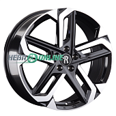 Литой диск Replay KI260 7.5x19 5x114.3 ET 50.5 Dia 67.1 (чёрный глянцевый с полированной лицевой частью)